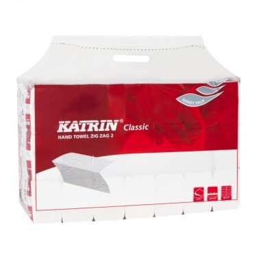 Papírové skládané ručníky Katrin 100621 bílé Handy Pack